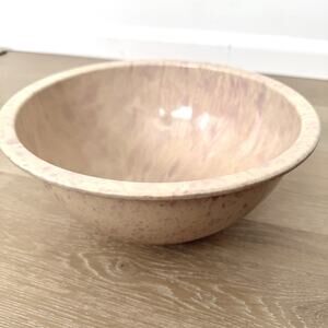 Vintage Texas Ware Melmac Confetti Splatter Mixing Bowl #118 9 3/4" Peach Cream